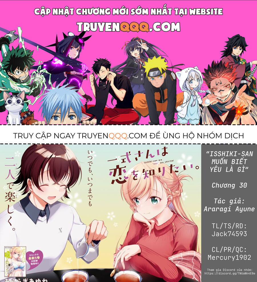 Isshiki-San Wa Koi Wo Shiritai Chapter 30 - Trang 0