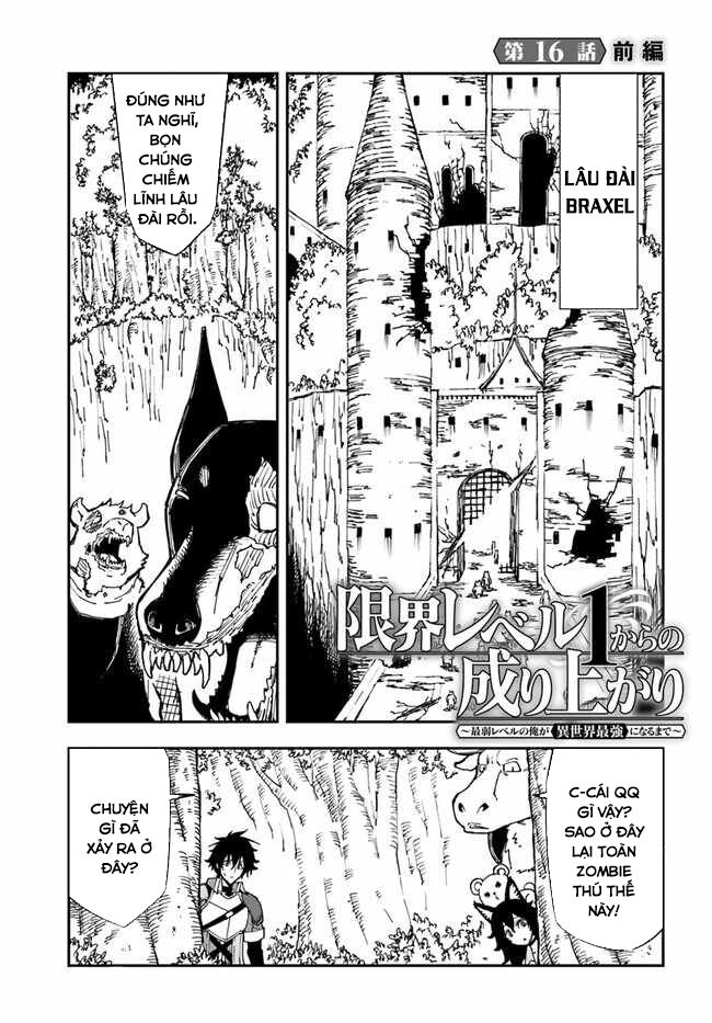 Genkai Level 1 Kara No Nariagari: Saijaku Level No Ore Ga Isekai Saikyou Ni Naru Made Chapter 16 - Trang 0