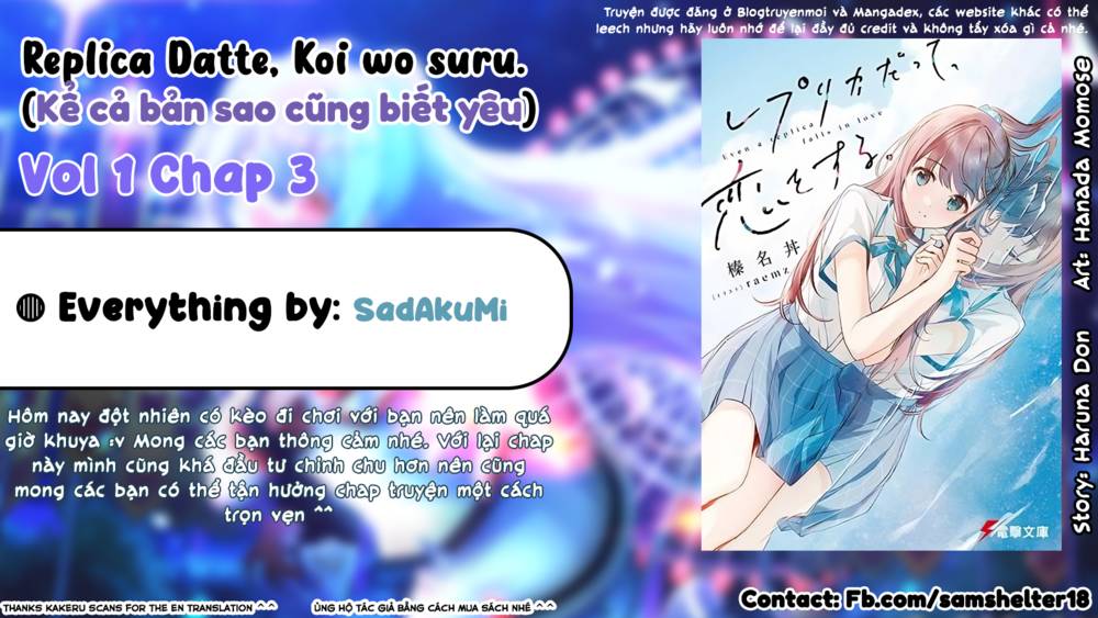 Kể Cả Bản Sao Cũng Biết Yêu Chapter 3 - Trang 0