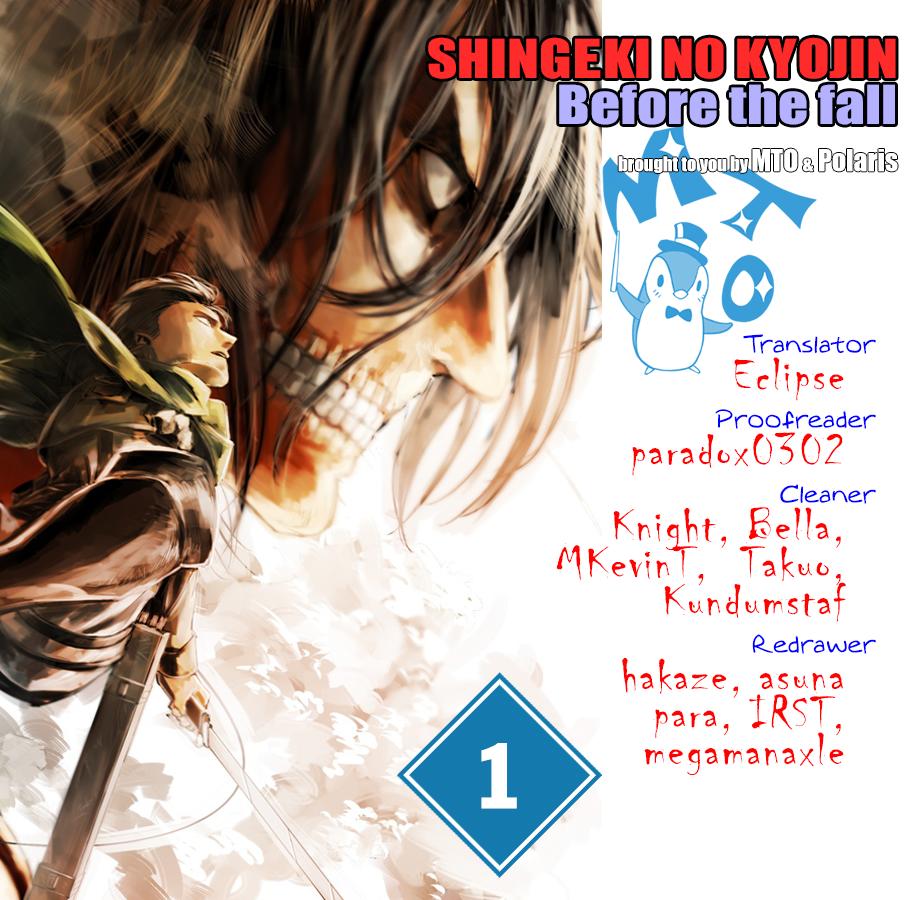 Attack On Titans - Before The Fall Chapter 1 - Trang 0