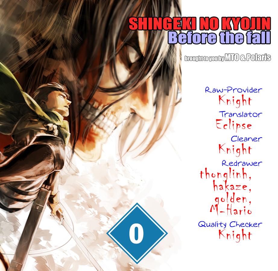 Attack On Titans - Before The Fall Chapter 0 - Trang 0