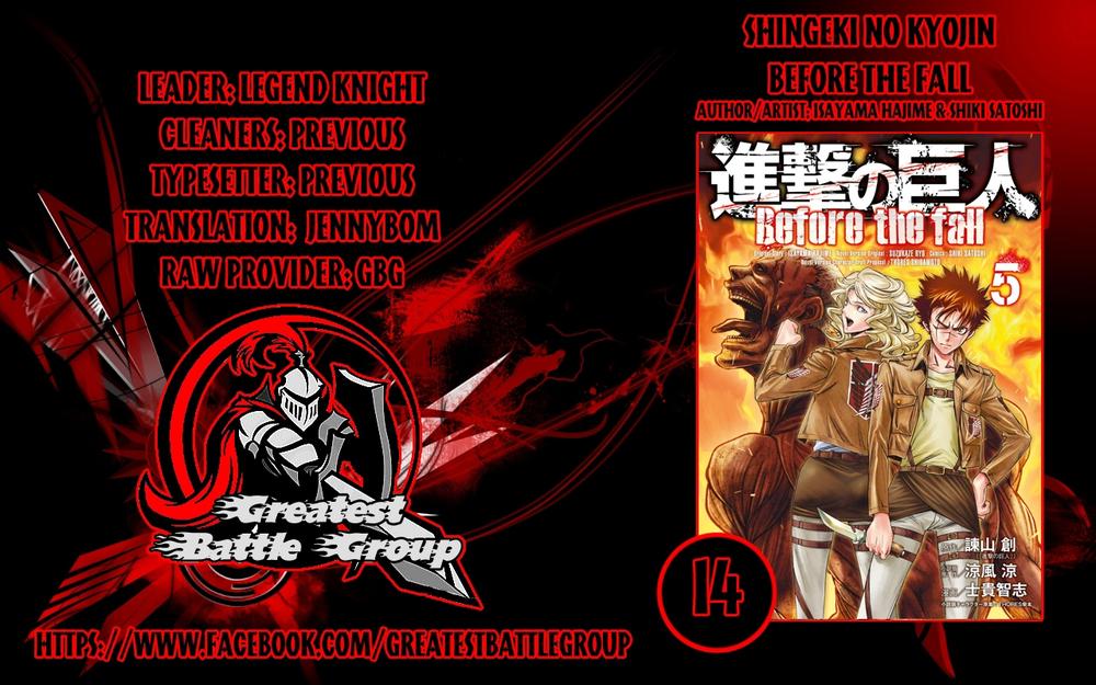Attack On Titans - Before The Fall Chapter 14 - Trang 0