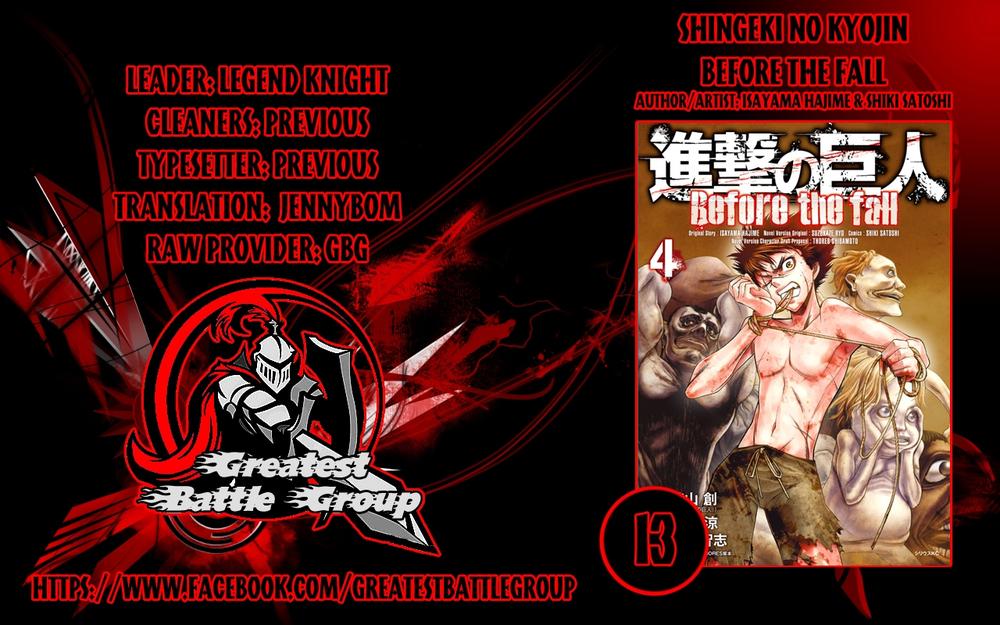 Attack On Titans - Before The Fall Chapter 13 - Trang 0