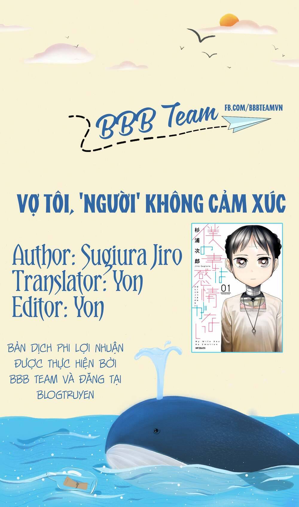 Vợ Tôi, 'Người' Không Cảm Xúc Chapter 1 - Trang 1