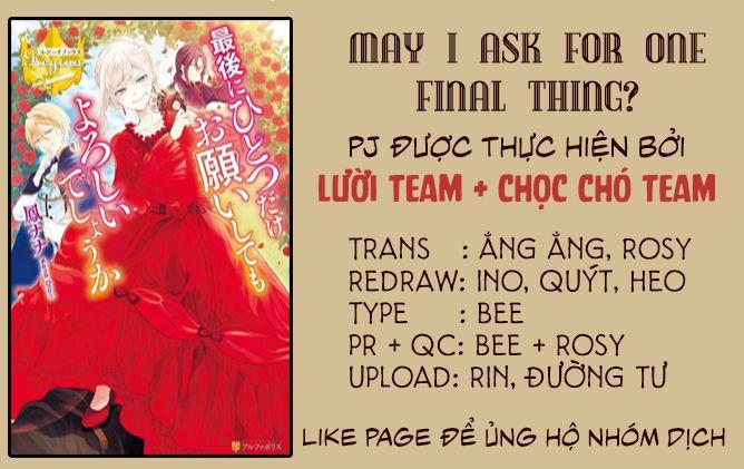 Tôi Có Thể Thỉnh Cầu Một Điều Cuối Cùng? Chapter 1.2 - Trang 0