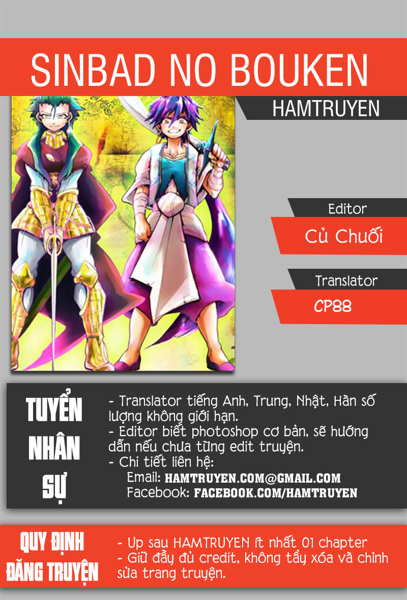 Sinbad No Bouken Chapter 132 - Trang 0