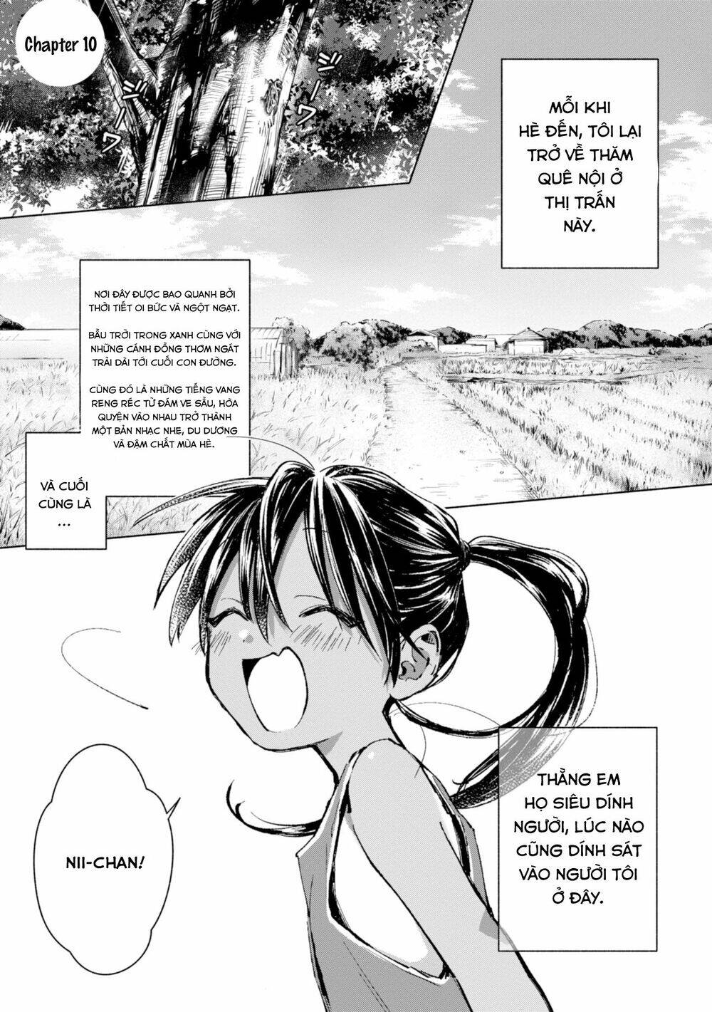 Inaka Ni Kaeru To Yakeni Jiben Ni Natsuita Kasshoku Ponytail Shota Ga Iru Chapter 10 - Trang 0