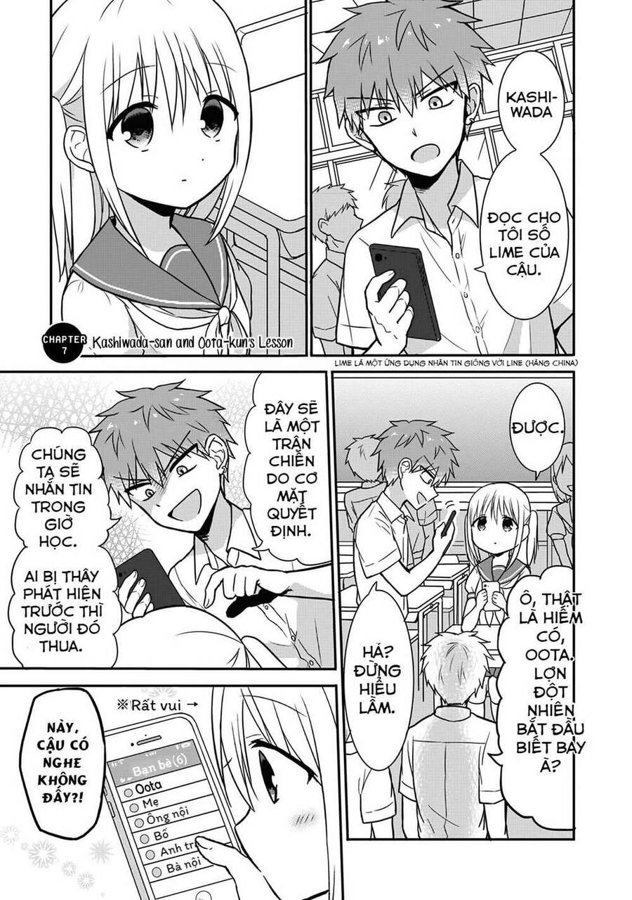 Kao Ni Denai Kashiwada-San To Kao Ni Deru Oota-Kun Chapter 7 - Trang 0