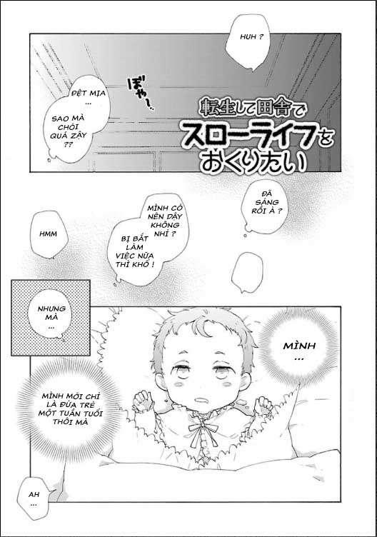 Tensei Shite Inaka De Slowlife Wo Okuritai Chapter 2 - Trang 0
