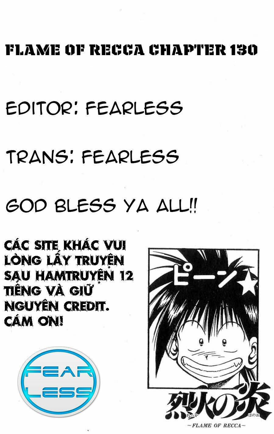 Ngọn Lửa Recca Chapter 130 - Trang 0