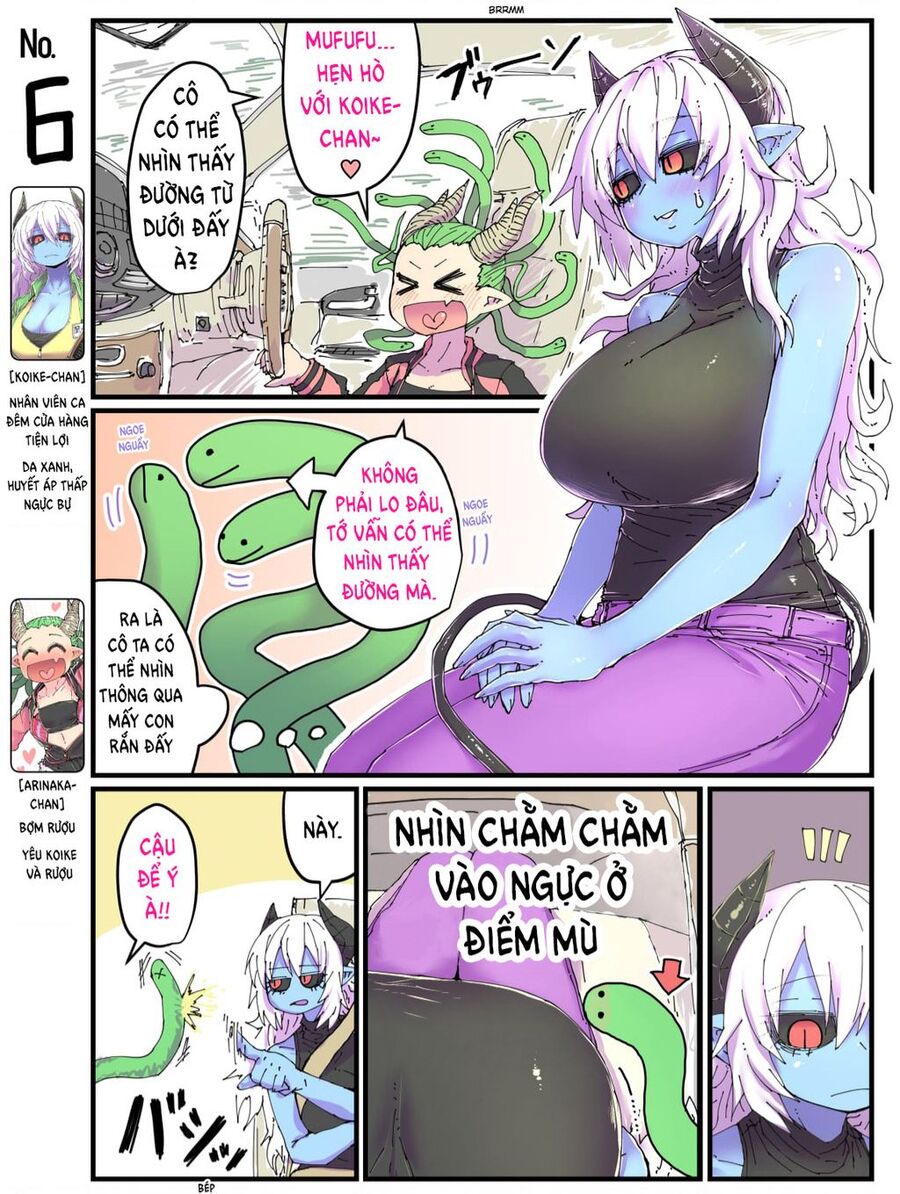 Cô Nàng Nhân Viên Da Xanh Ở Cửa Hàng Tiện Lợi Và Bạn Của Cô Ấy Chuong 6 - Trang 0