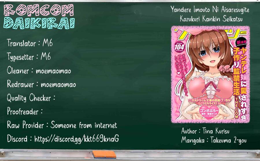 Yandere Imouto Ni Aisaresugite Kozukuri Kankin Seikatsu Chapter 5 - Trang 0