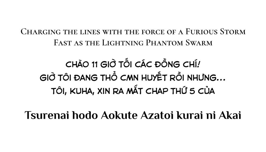 Xanh Của Lạnh Lùng. Đỏ Của Xảo Quyệt. Chapter 5 - Trang 0