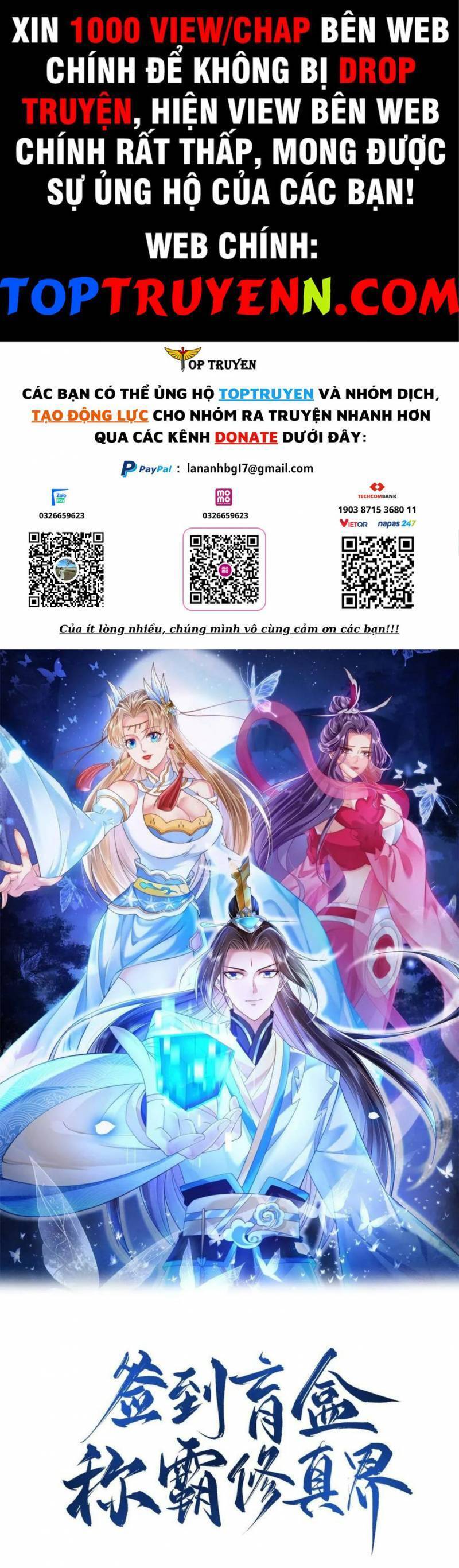 Đăng Nhập Blind Box Xưng Bá Tu Chân Giới Chapter 87 - Trang 0