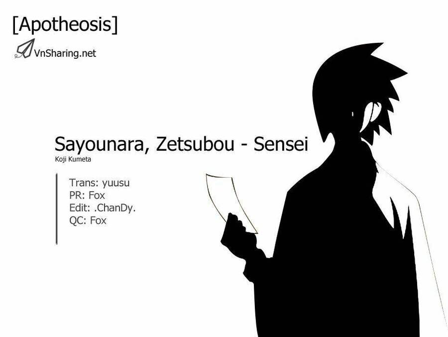 Sayonara Zetsubou Sensei Chapter 33 - Trang 0