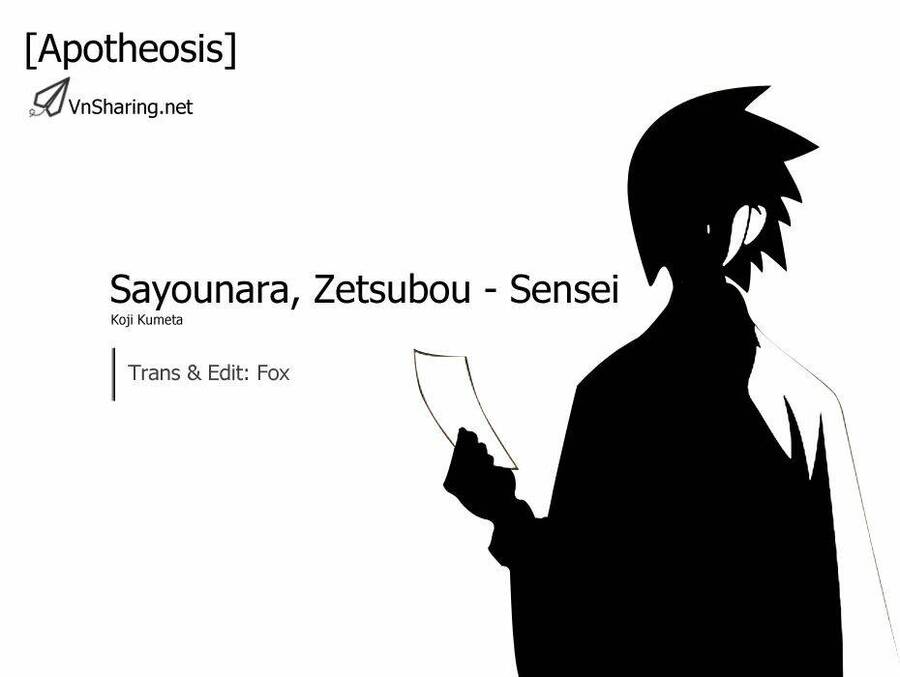 Sayonara Zetsubou Sensei Chapter 2 - Trang 0