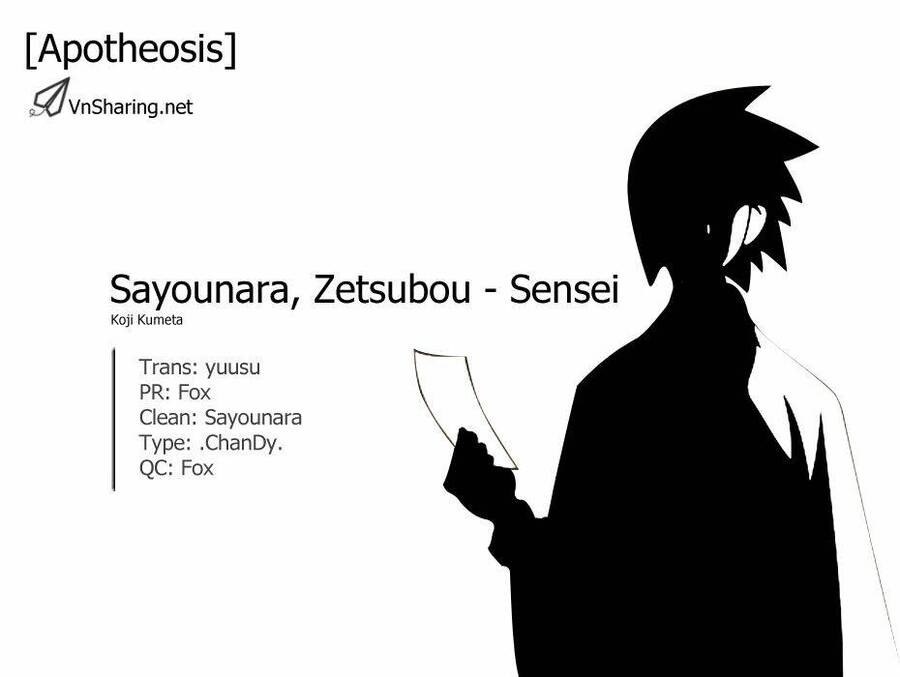 Sayonara Zetsubou Sensei Chapter 27 - Trang 0