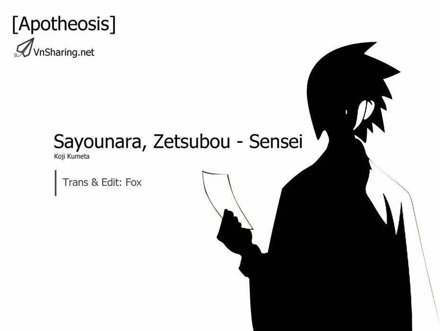Sayonara Zetsubou Sensei Chapter 1 - Trang 0
