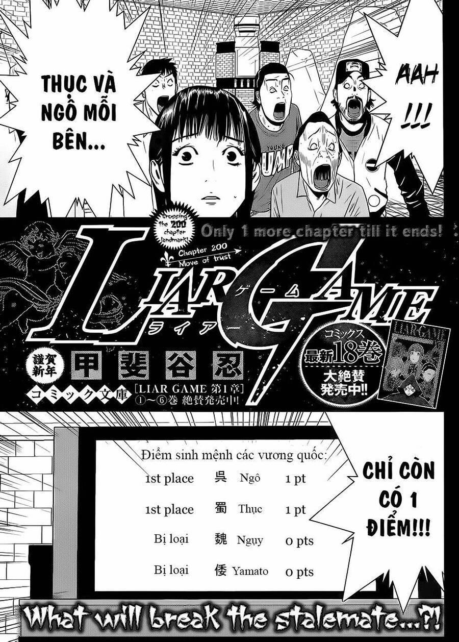 Liar Game Chapter 200 - Trang 0