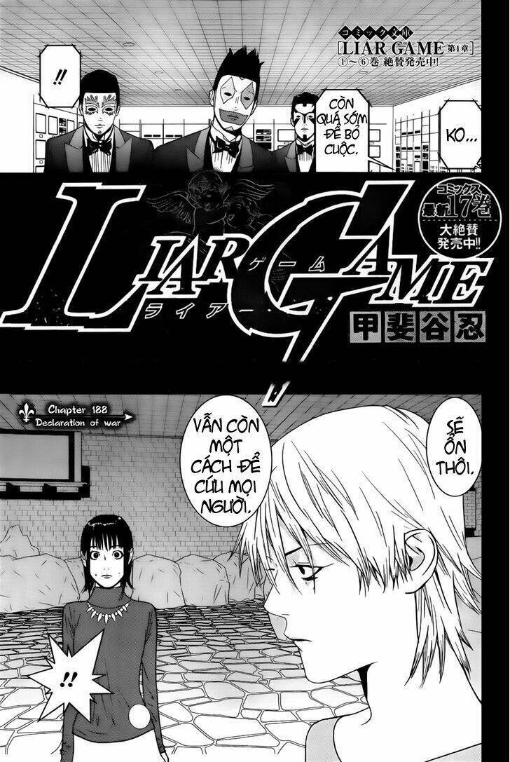 Liar Game Chapter 188 - Trang 0