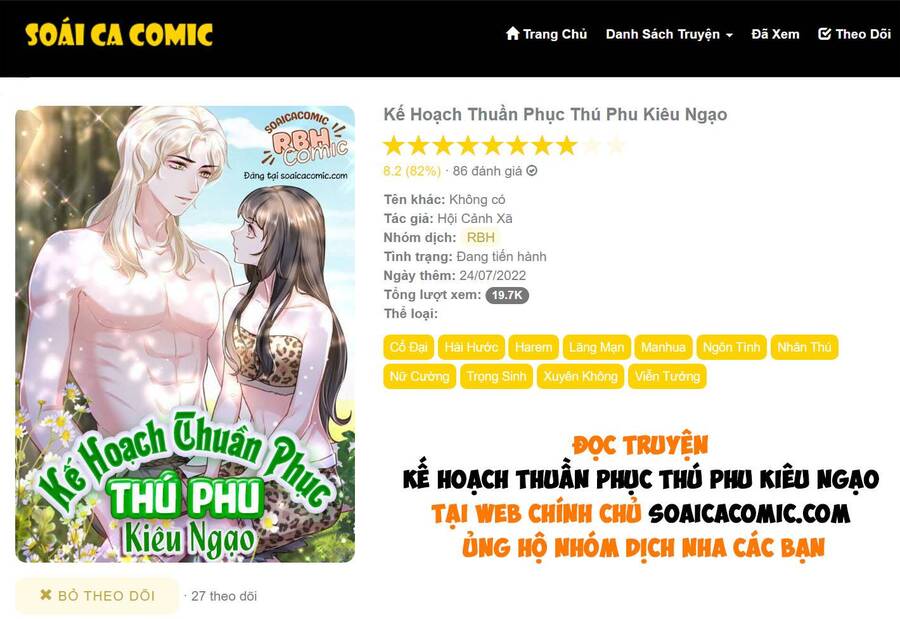 Kế Hoạch Thuần Phục Thú Phu Kiêu Ngạo Chapter 18 - Trang 0