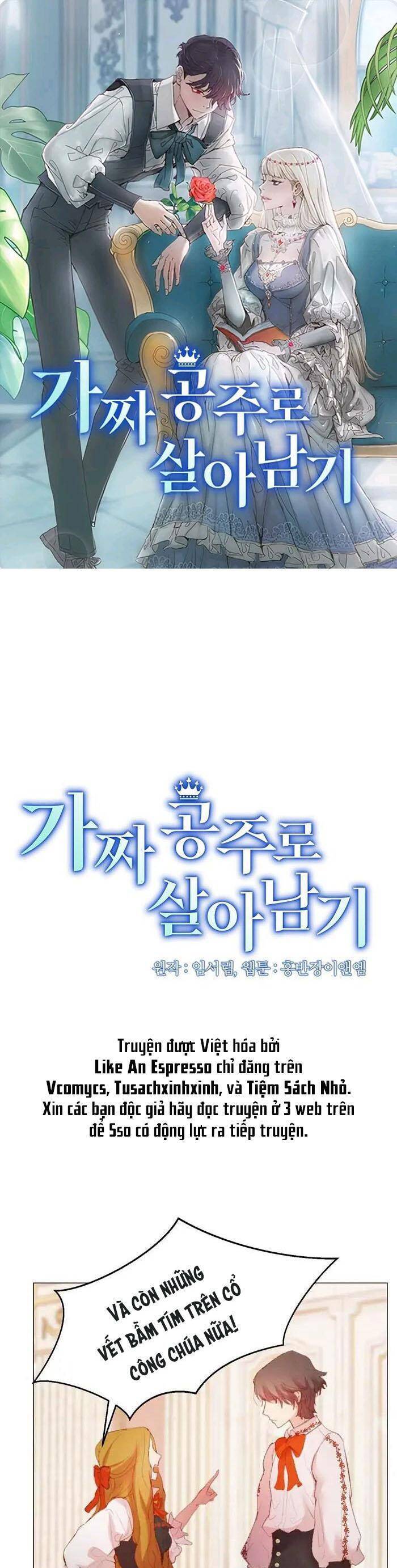 Tôi Sống Sót Như Một Nàng Công Chúa Giả Chapter 8 - Trang 0