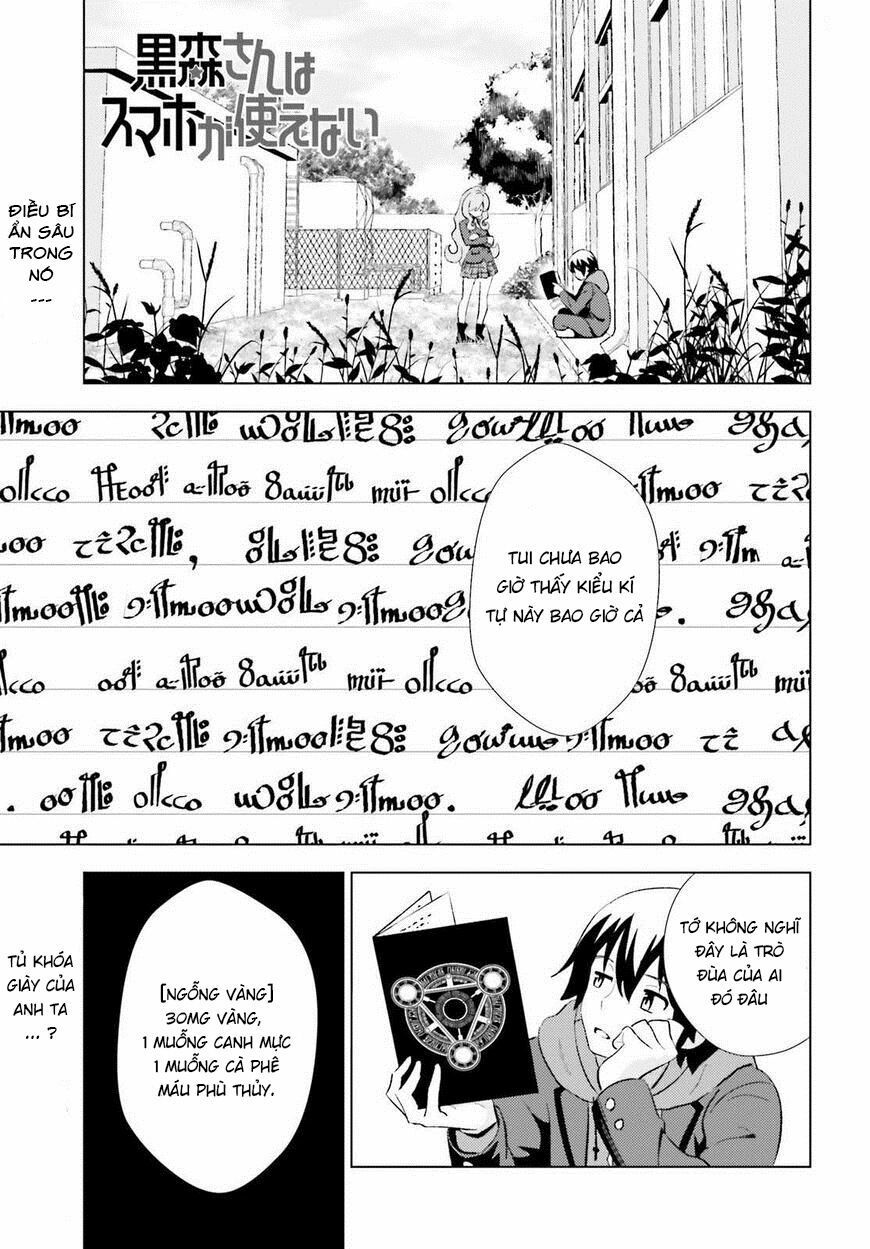 Kuromori-San Can Not Use A Smartphone Chapter 3 - Trang 0
