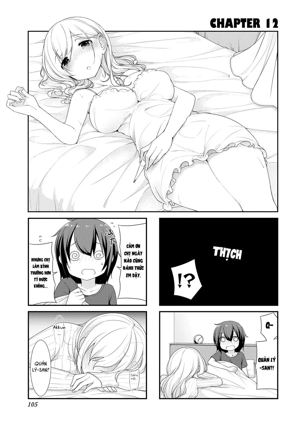 Sunoharasou No Kanrinin-San Chapter 12 - Trang 1