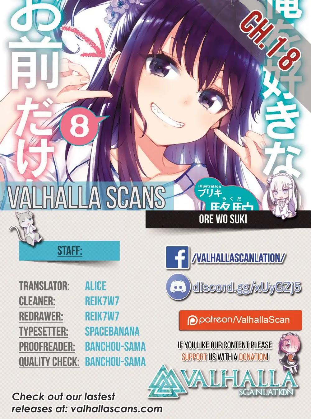 Ore Wo Suki Nano Wa Omae Dake Ka Yo Chapter 18 - Trang 1