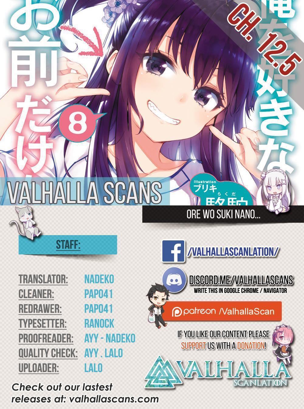 Ore Wo Suki Nano Wa Omae Dake Ka Yo Chapter 12.5 - Trang 0