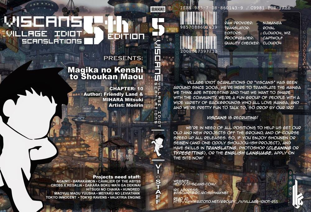 Magika No Kenshi To Shoukan Maou Chapter 10 - Trang 0
