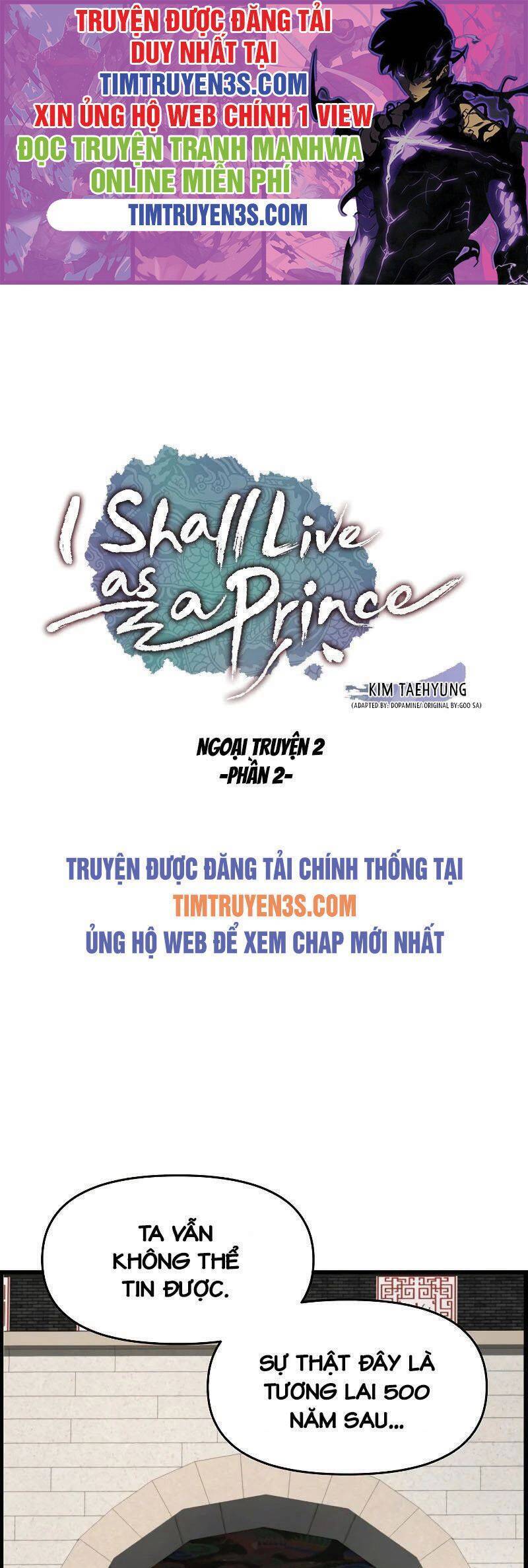 Tôi Sẽ Sống Như Một Hoàng Tử Chapter 87 - Trang 1