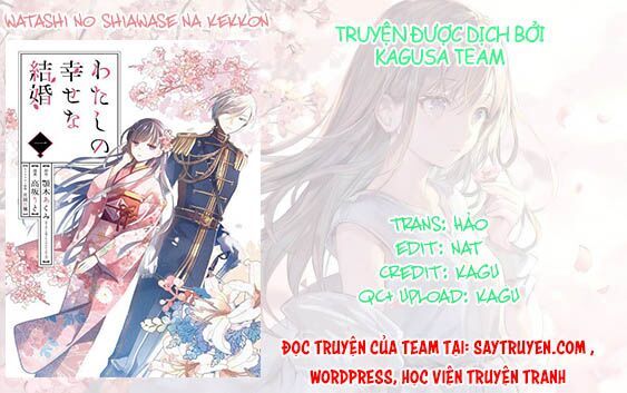 Watashi No Shiawase Na Kekkon Chapter 7 - Trang 1