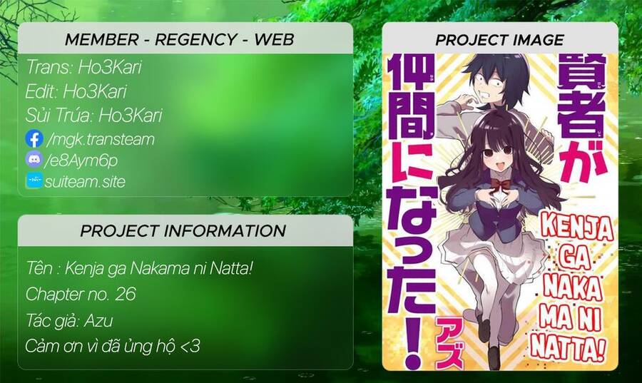 Kenja Ga Nakama Ni Natta! Chapter 26 - Trang 0