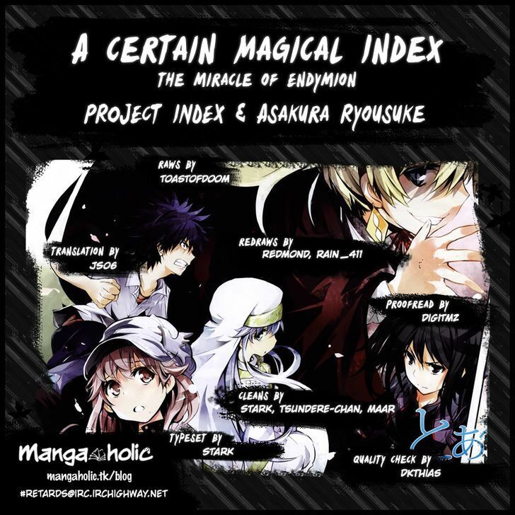 To Aru Majutsu No Kinsho Mokuroku - Endymion No Kiseki Chapter 4 - Trang 0