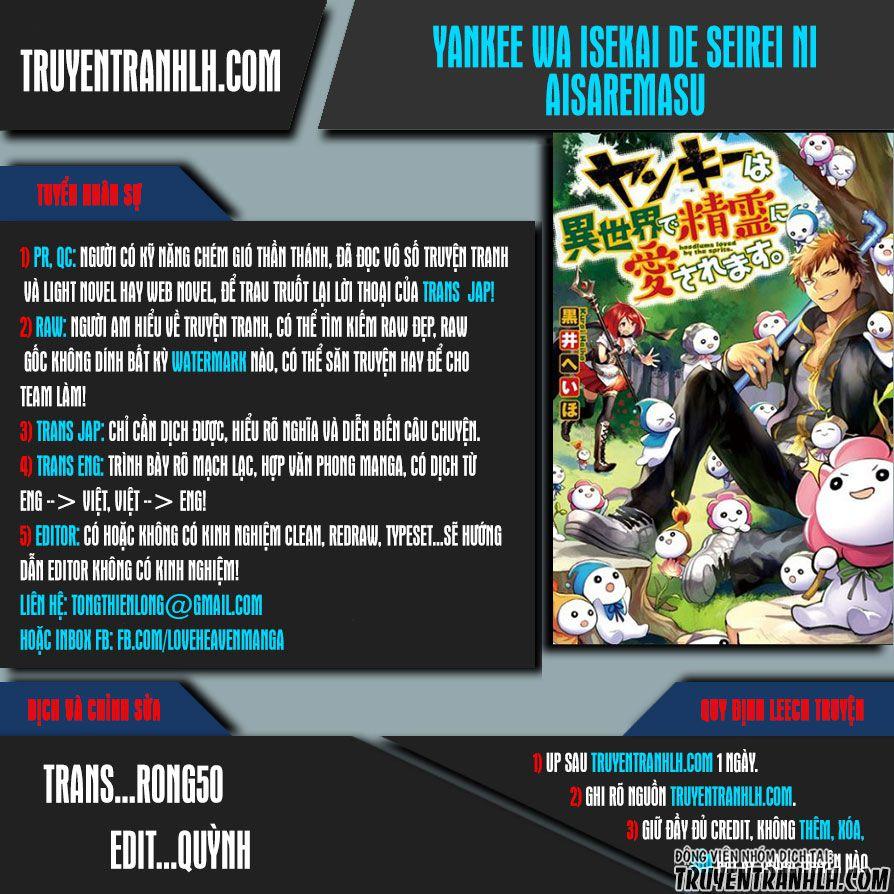 Yankee Wa Isekai De Seirei Ni Aisaremasu Chapter 6 - Trang 0