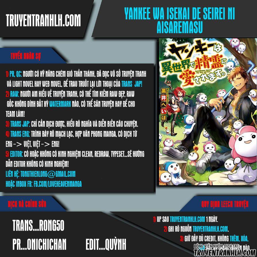 Yankee Wa Isekai De Seirei Ni Aisaremasu Chapter 3 - Trang 0