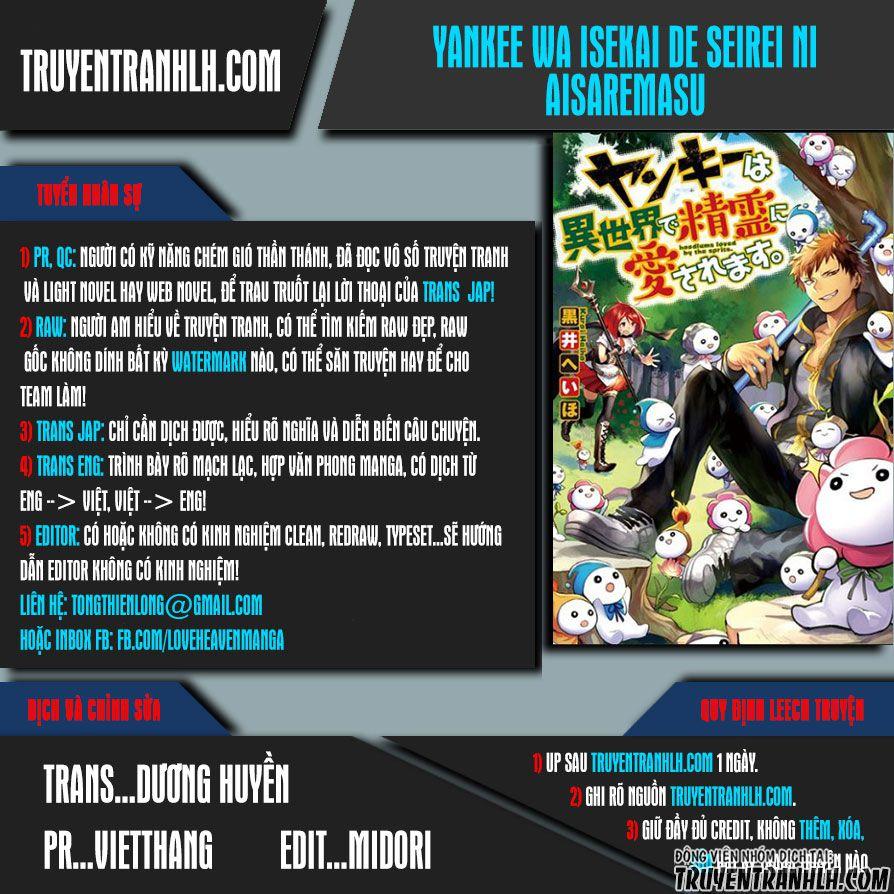 Yankee Wa Isekai De Seirei Ni Aisaremasu Chapter 5 - Trang 0