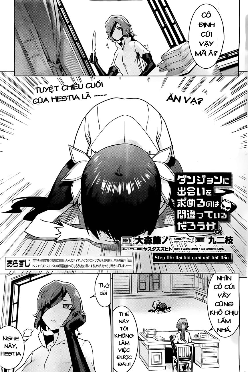 Dungeon Ni Deai O Motomeru No Wa Machigatte Iru Darou Ka Chapter 6 - Trang 0