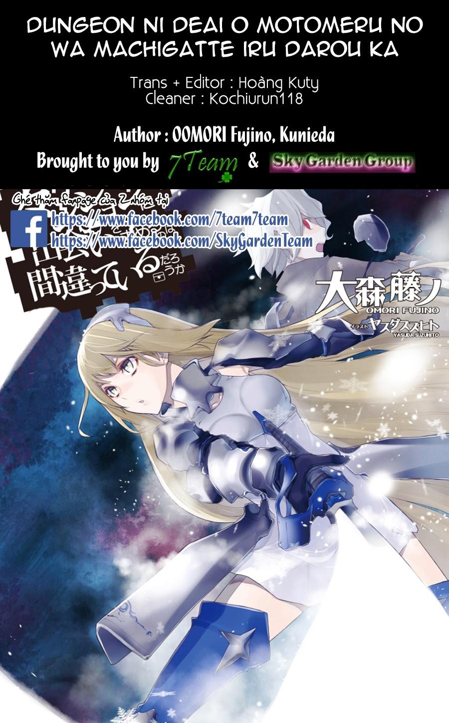 Dungeon Ni Deai O Motomeru No Wa Machigatte Iru Darou Ka Chapter 3 - Trang 0