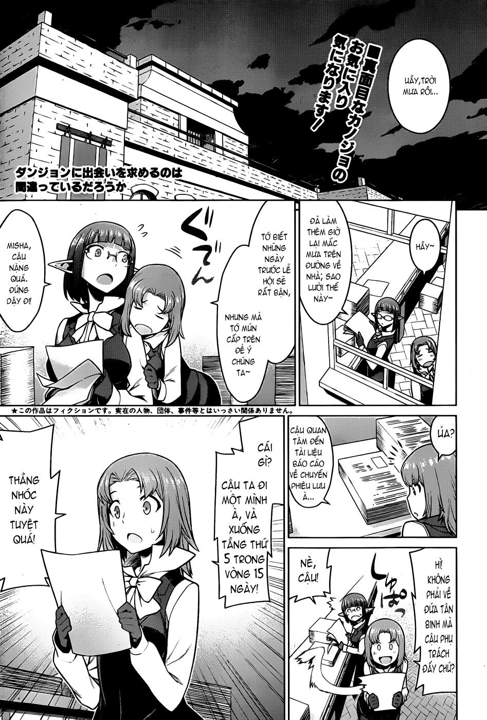 Dungeon Ni Deai O Motomeru No Wa Machigatte Iru Darou Ka Chapter 2 - Trang 0