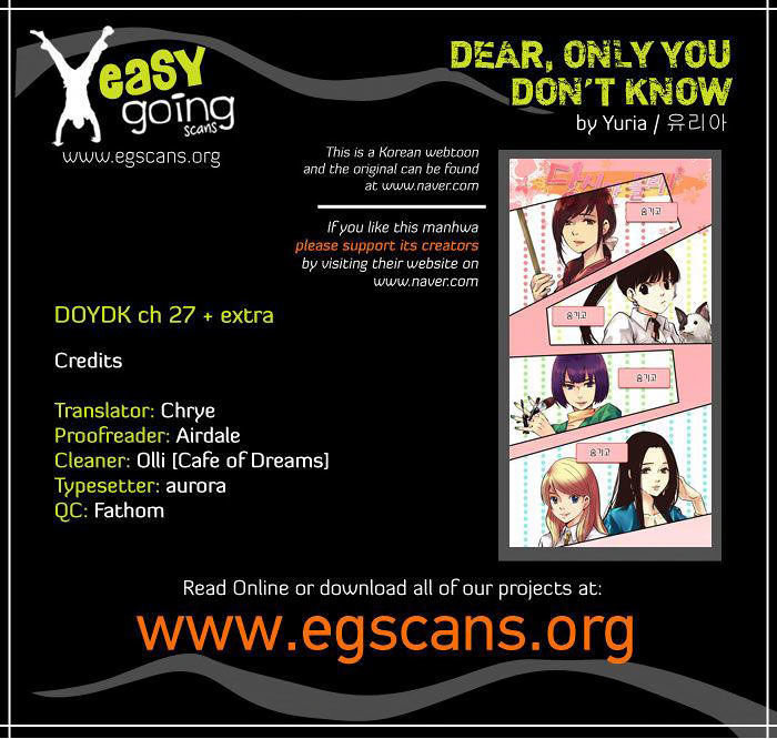 Dear, Only You Don’t Know! Chapter 27 - Trang 0