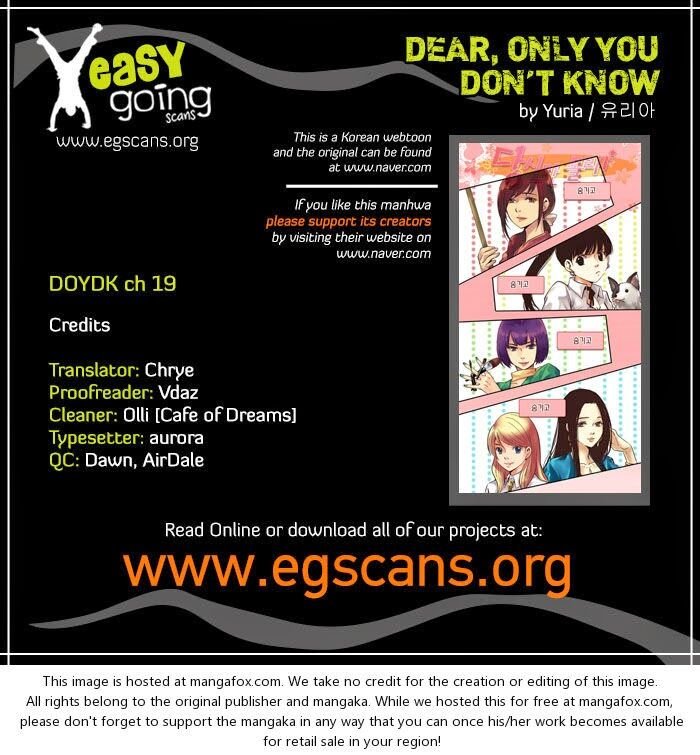 Dear, Only You Don’t Know! Chapter 19 - Trang 0