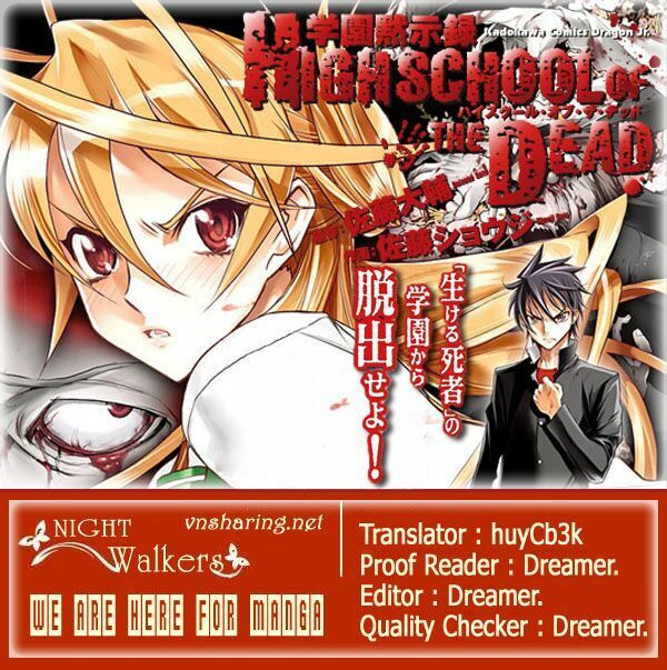 Highschool Of The Dead Chapter 27 - Trang 0