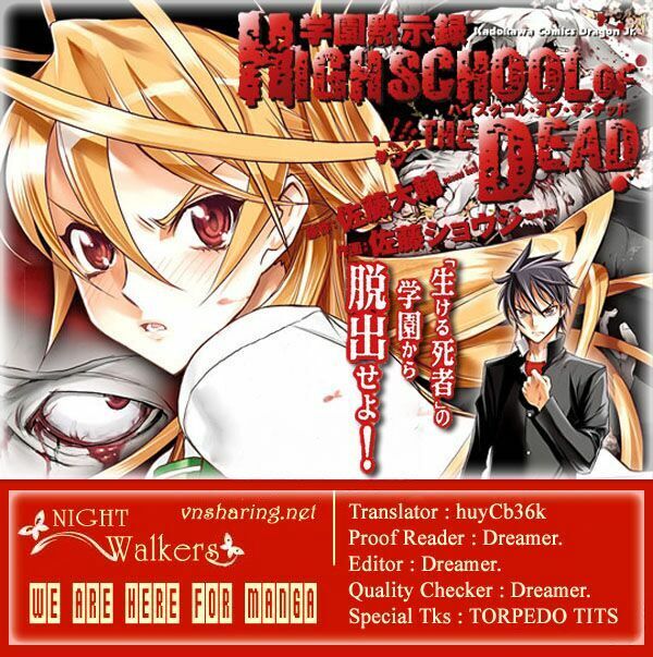 Highschool Of The Dead Chapter 29 - Trang 0