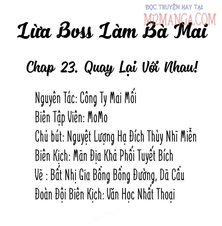 Lừa Boss Làm Bà Mai Chapter 23 - Trang 1