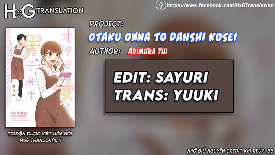 Wotaku Girl And High School Boy Chapter 31 - Trang 1