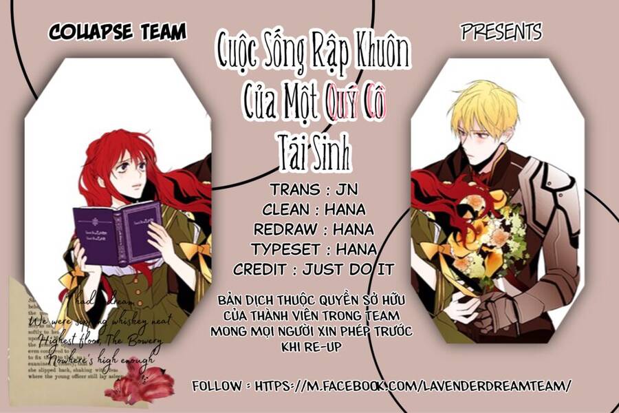 Cuộc Sống Rập Khuôn Của Một Quý Cô Tái Sinh! Chapter 5 - Trang 0