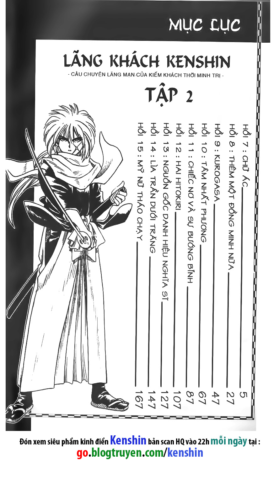 Lãng Khách Kenshin Chapter 7 - Trang 0