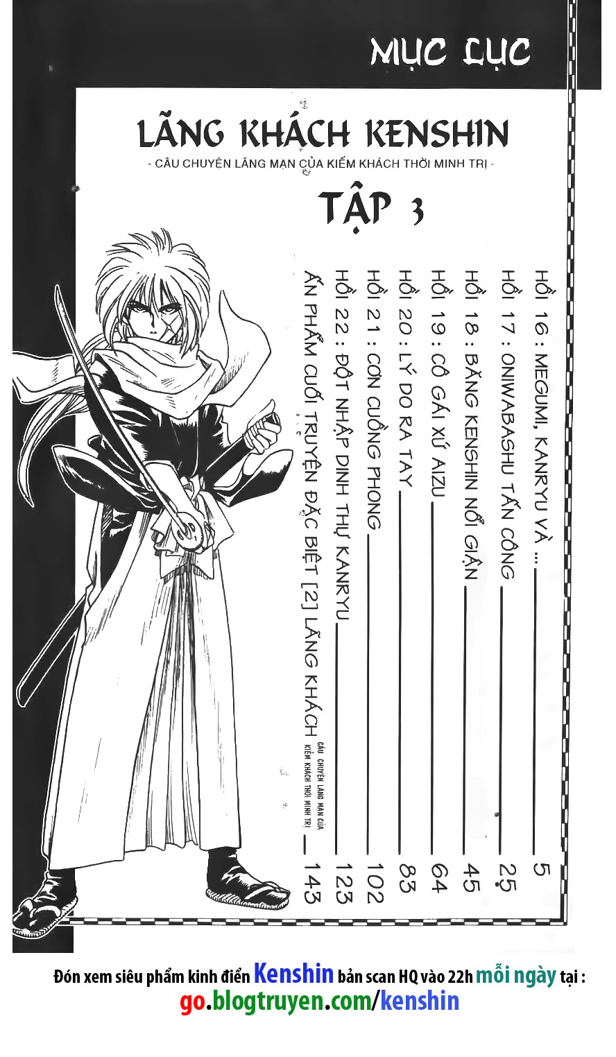 Lãng Khách Kenshin Chapter 16 - Trang 0